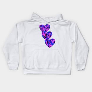 Retro Heart Camouflage No.2 Kids Hoodie